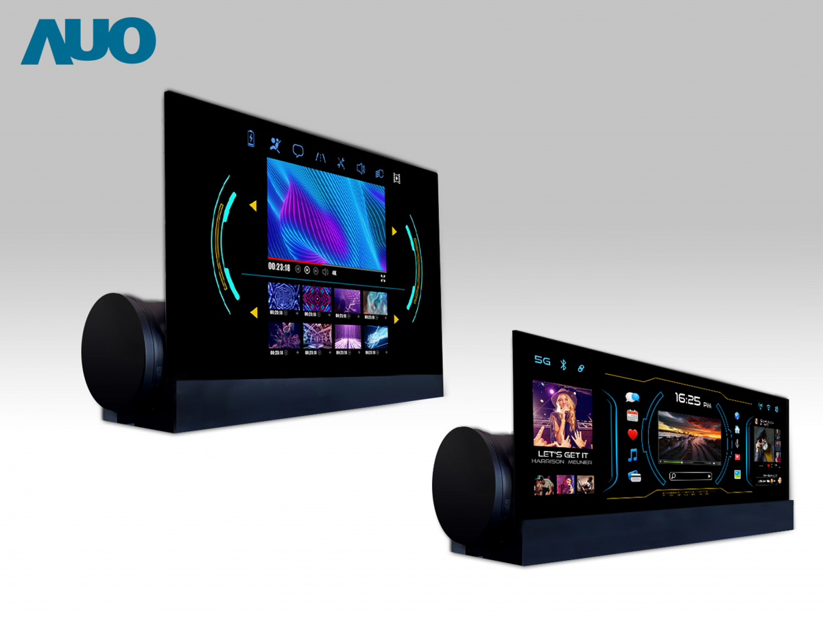 友達14.6吋可捲式Micro LED面板，導入車內資訊、影音娛樂及駕駛安全系統，翻轉智慧移動場域