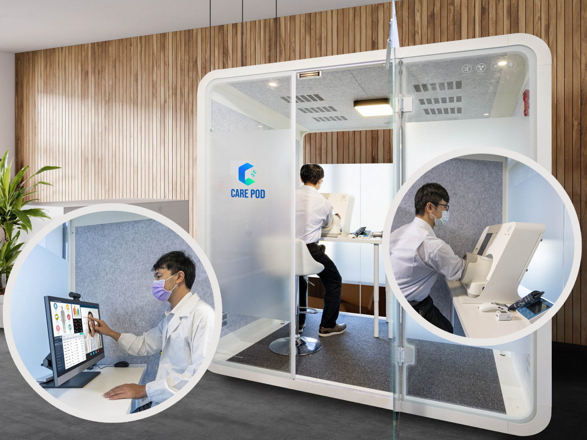 达擎于医疗科技展中展出＂远距诊疗舱＂，以因应医疗数字化及社会高龄化趋势下、复诊及慢性病患等族群对于远距看诊需求逐渐升高所推出的创新整合方案。多功能合一、高隐私性的远距诊疗舱可根据病患端与医师端的不同需求，提供弹性化及客制化功能，节省医生和病患的精力及时间