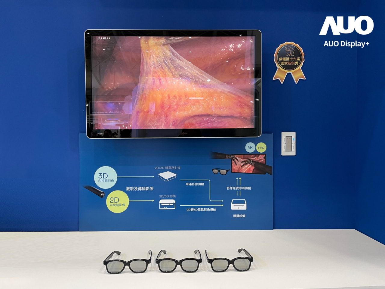 達擎寬視角3D醫療顯示器，協助醫護團隊成員於手術進行時，皆能看到一致性的3D影像，提高溝通效率，使手術更精準、快速完成達擎寬視角3D醫療顯示器，協助醫護團隊成員於手術進行時，皆能看到一致性的3D影像，提高溝通效率，使手術更精準、快速完成