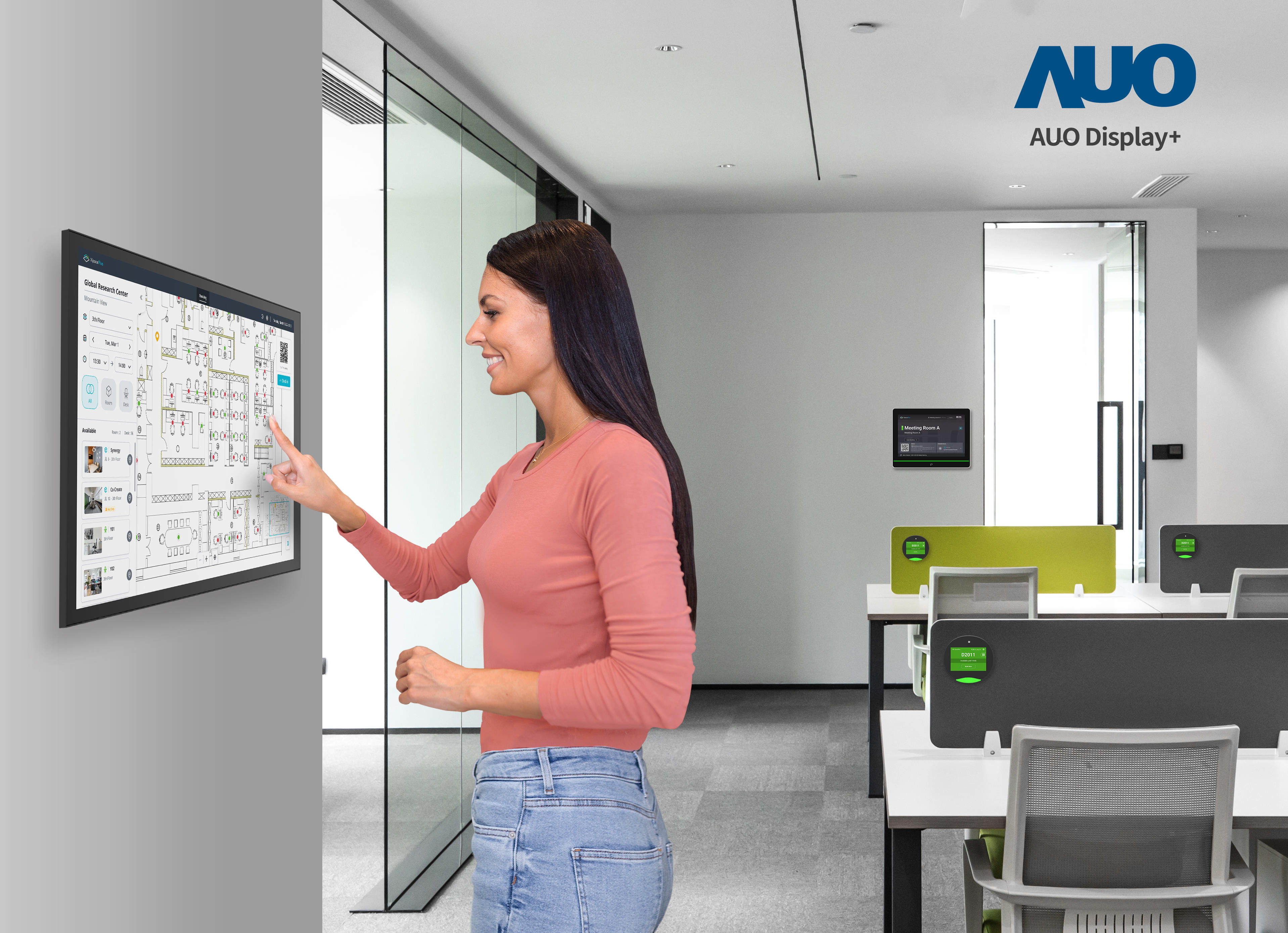 达擎会议空间管理解决方案可应用于空间预约和管理流程，将办公空间的查询、预约和保留等流程自动化，为用户提供更灵活、弹性的工作模式