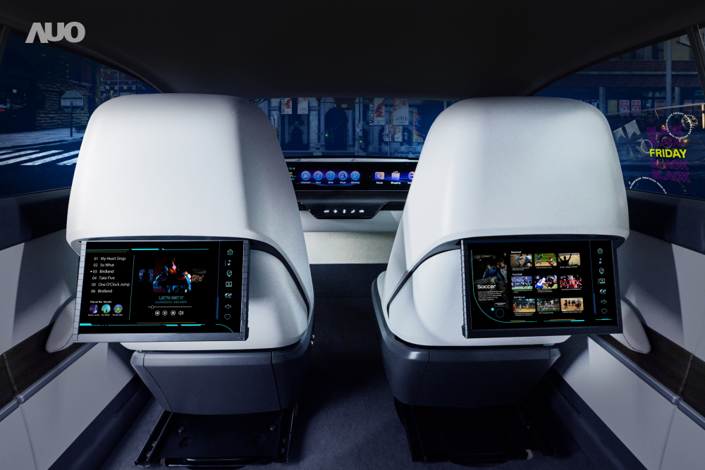 米兰·(milan)新一代Smart Cockpit 2024，以Micro LED先进显示技术优势，创建〝可卷式后座娱乐显示器〞，仅在互动时才显示出所需画面及信息，扩充更丰富的娱乐和交互信息服务，获国际奖项荣耀