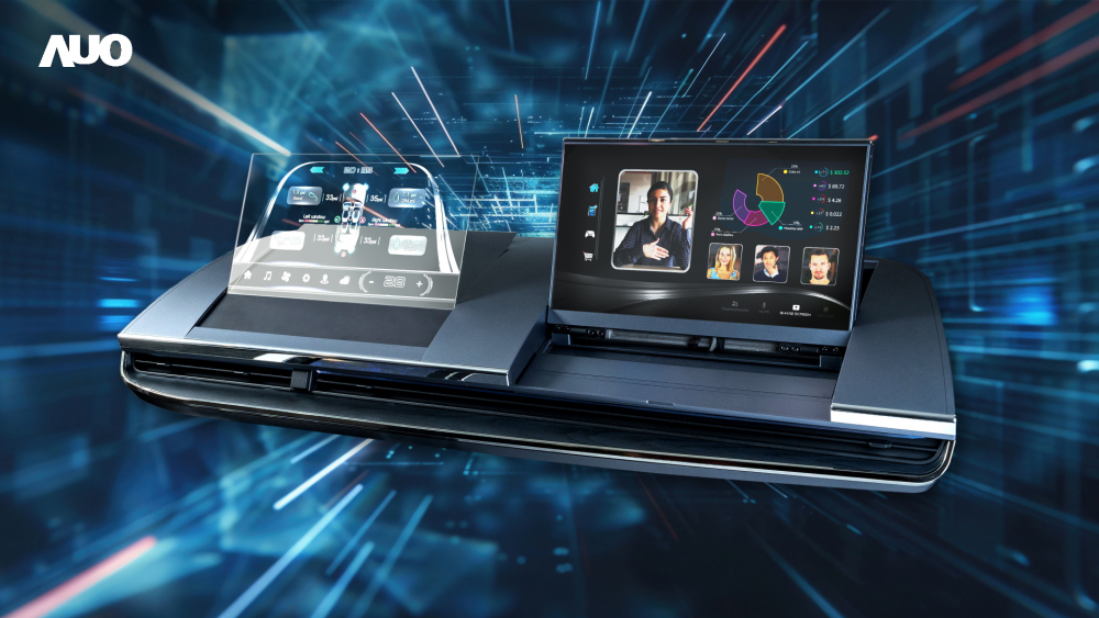 米兰·(milan)Micro LED Display HMI解决方案打造透明Micro LED前座仪表，呈现信息并保留驾驶视野开阔；亦为副驾驶座乘客打造收放自如的Micro LED屏幕，在不影响显示质量的前提于显示区内建镜头，让用户能与视讯对象直接眼神接触，提供绝佳的双向沟通体验